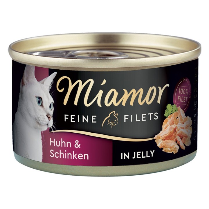 Sparpaket Miamor Feine Filets 24 x 100 g - Huhn & Schinken