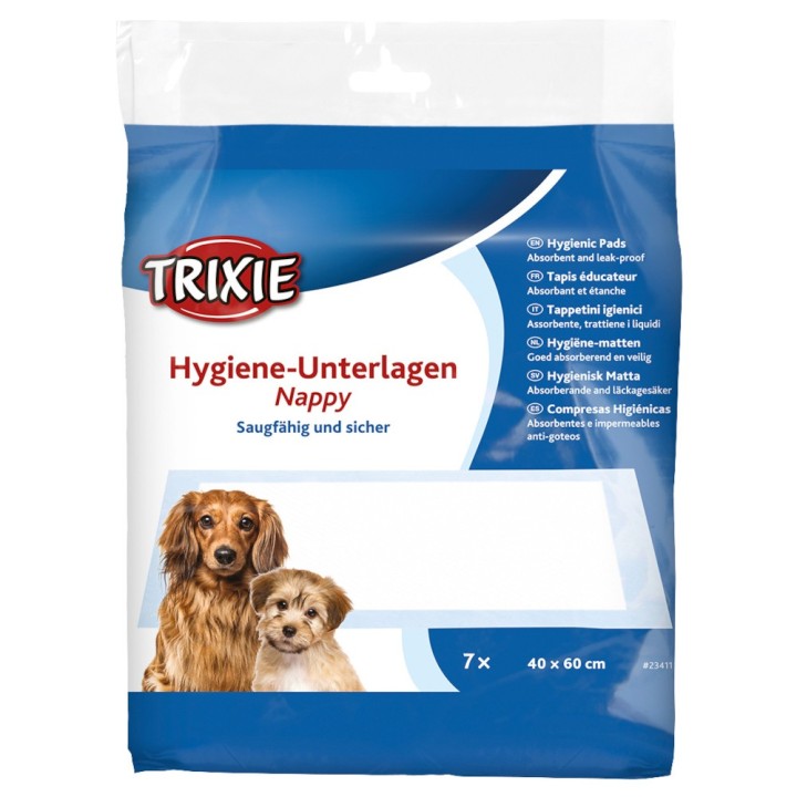 Trixie Welpen-Unterlagen - Nappy-Stubenrein - L 40 x B 60 cm, 7 Stück