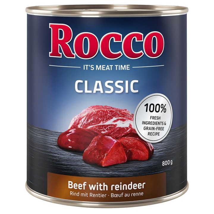 Rocco Classic 6 x 800 g - Rind mit Rentier