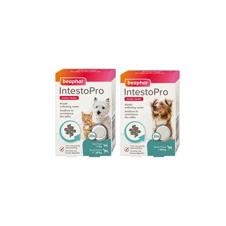 Beaphar IntestoPro Tabletten Katze/Hund bis 20 kg - 20 Tabletten