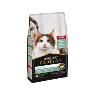 Purina Pro Plan LiveClear Sterilised Cat Food Adult - Pute - 1,4 kg