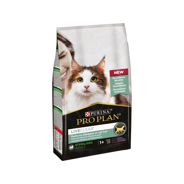 Purina Pro Plan LiveClear Sterilised Cat Food Adult - Pute - 1,4 kg