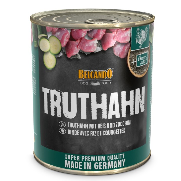 Sparpaket Belcando Super Premium 12 x 800 g - Truthahn mit Reis & Zucchini
