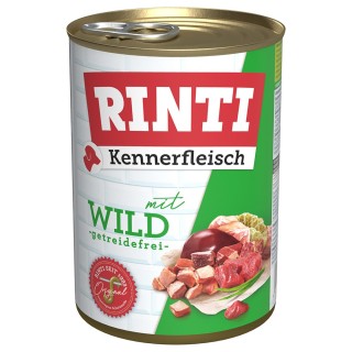 Sparpaket RINTI Kennerfleisch 24 x 400 g - Wild