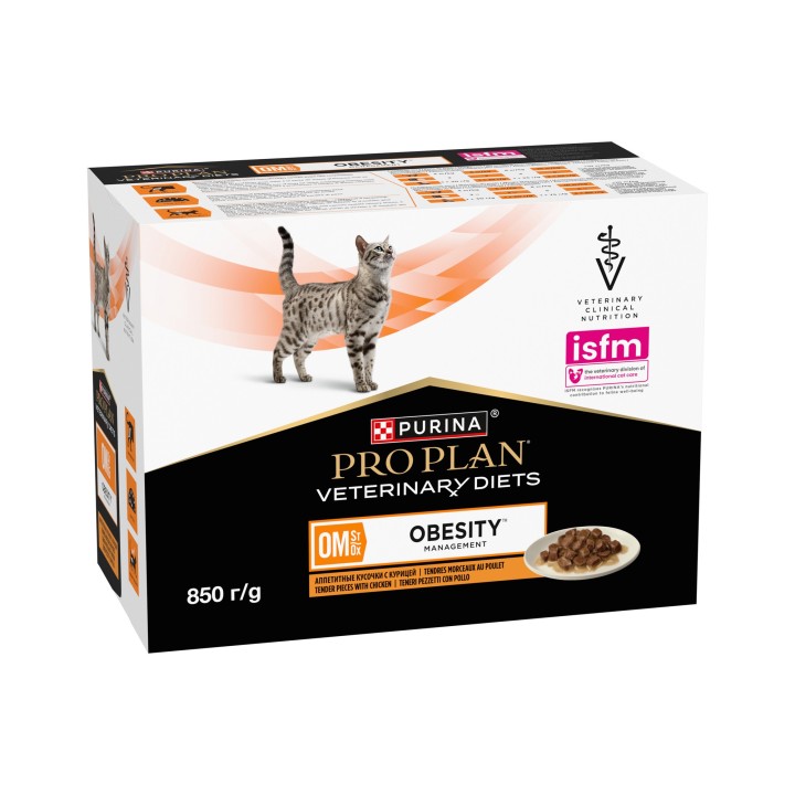Purina Pro Plan VD OM Obesity Management Katze Huhn - 10 x 85 g