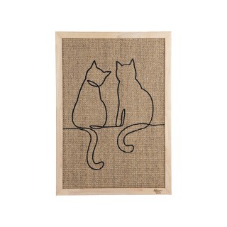 Designed by Lotte Poezels Kratzbrett - Holz - 50 x 70 x 2 cm