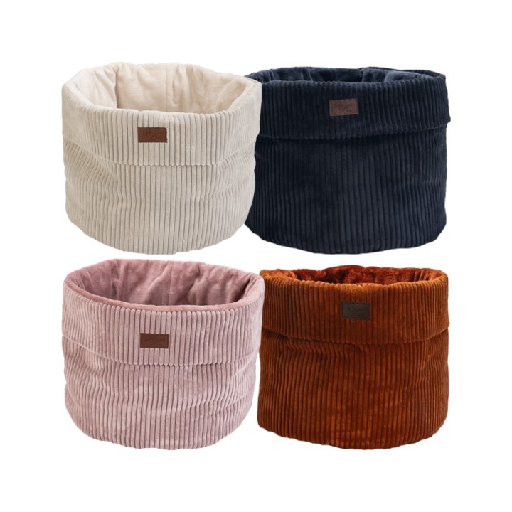 Designed by Lotte gerippter Katzenkorb - Hellgrau