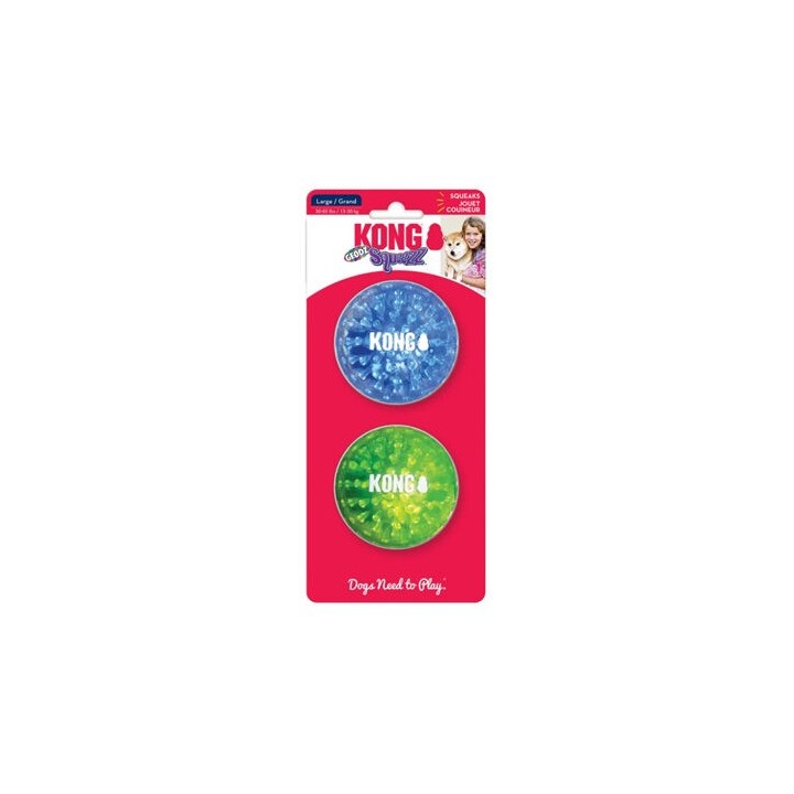 Kong Squeezz Geodz 2er-Pack - L