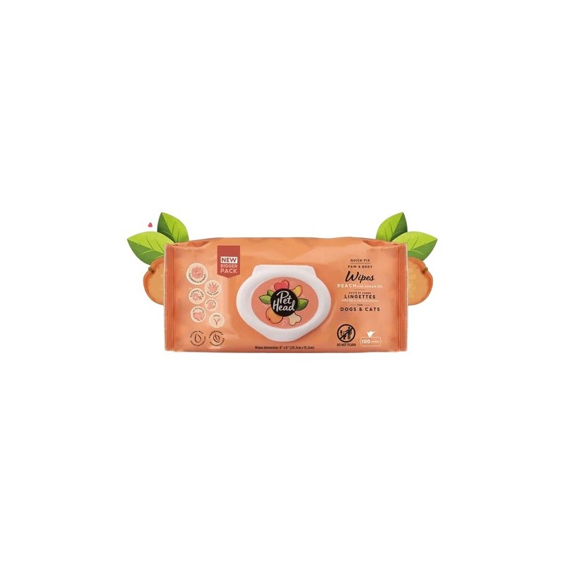 Pet Head Quick Fix Wipes - 100 Stück