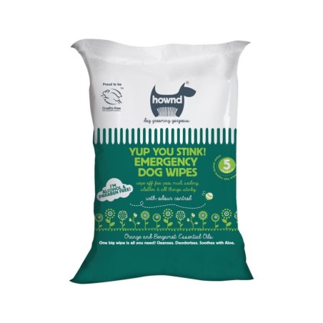 Hownd Yup You Stink! Antibacterial Emergency Dog Wipes - 5er-Pack