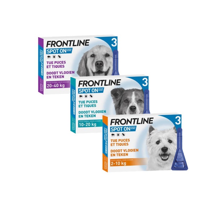Frontline Spot-on für Hunde S (2-10 kg) - 3 Pipetten