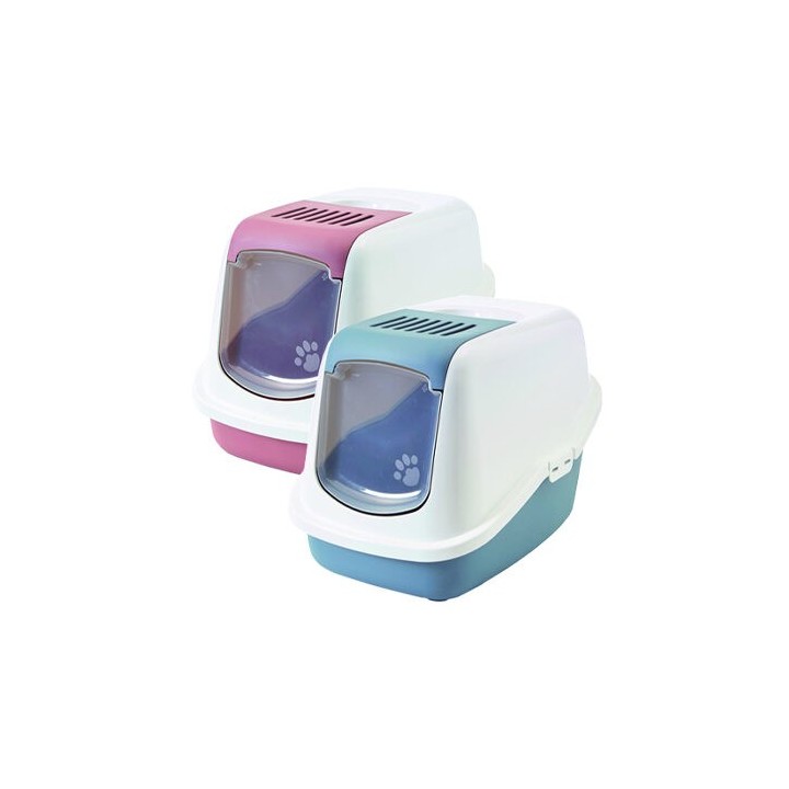 Savic Nestor Earth Katzenklo - Blauw/Weiß - 56 x 39 x 38,5 cm