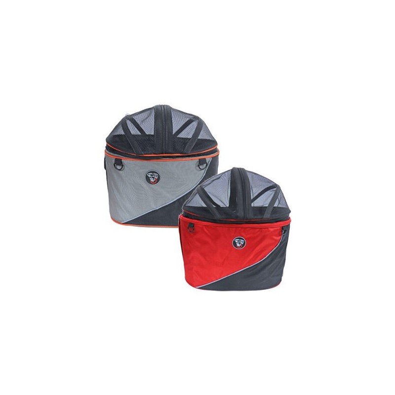 DoggyRide Cocoon - Tragetasche - XL - Rot/Schwarz