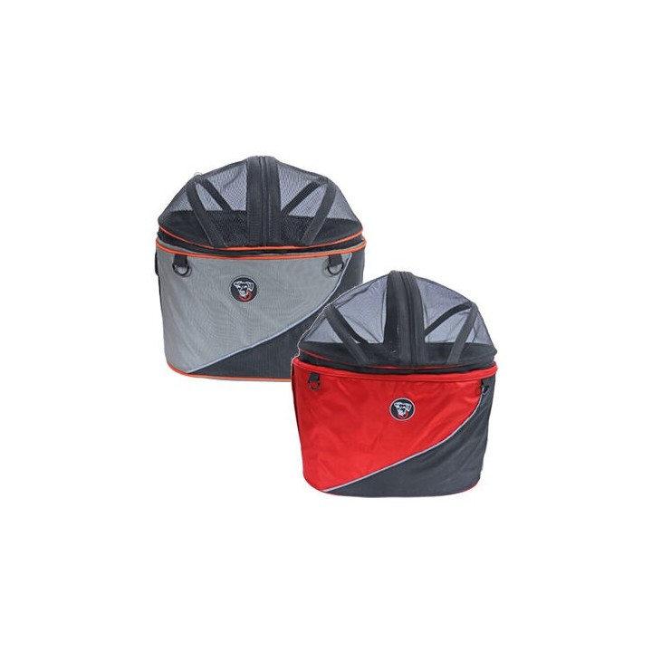 DoggyRide Cocoon - Tragetasche - XL - Rot/Schwarz