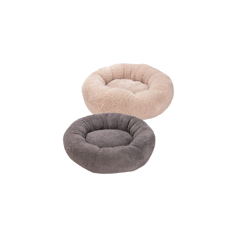 Beeztees Plüsch-Katzenkorb Kavi - Beige - 45 x 45 x 15 cm