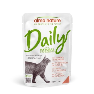 Almo Nature Daily Menu Pouch 6 x 70 g - Thunfisch und Lachs