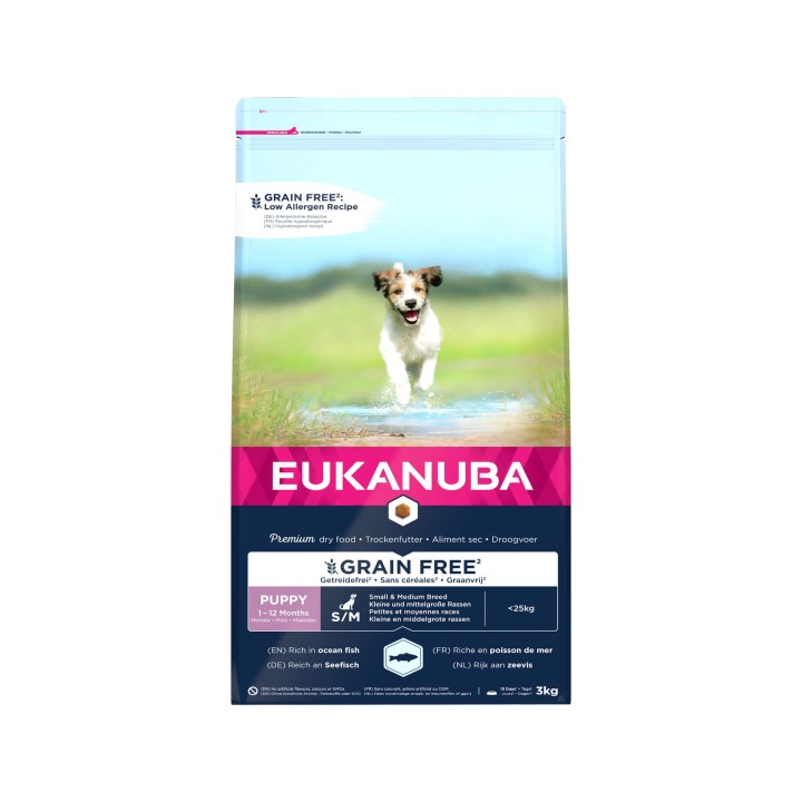 Eukanuba Dog Junior Small Medium Grainfree  - 12 kg