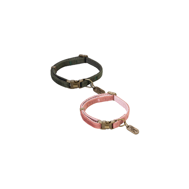 Designed by Lotte Velura - Hundehalsband - Grün - 20-30 cm x 10 mm
