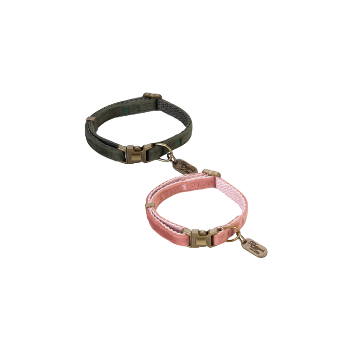 Designed by Lotte Velura - Hundehalsband - Grün - 20-30 cm x 10 mm