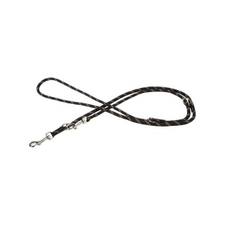 Beeztees verstellbare Hundeleine - Schwarz - 200 cm x 13 m
