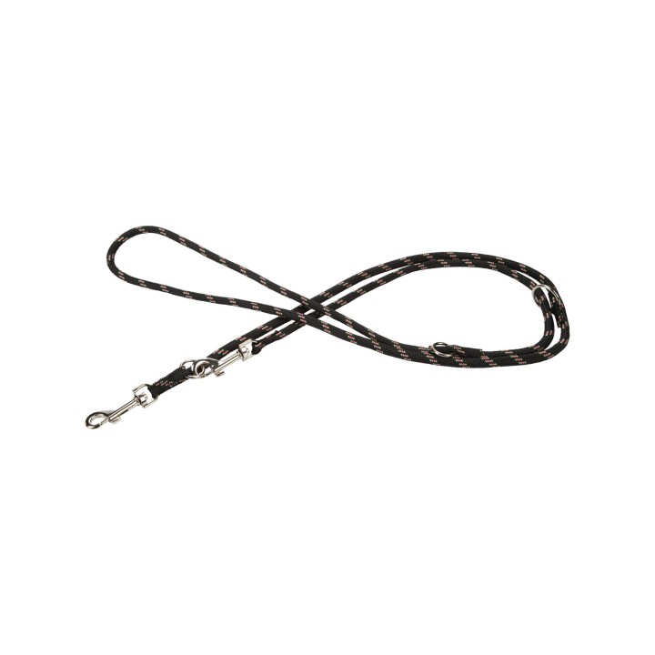 Beeztees verstellbare Hundeleine - Schwarz - 200 cm x 13 m