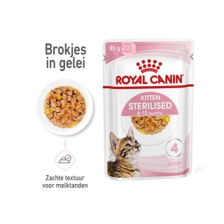 Royal Canin Kitten Sterilised Gelee - Beutel - 12 x 85 g