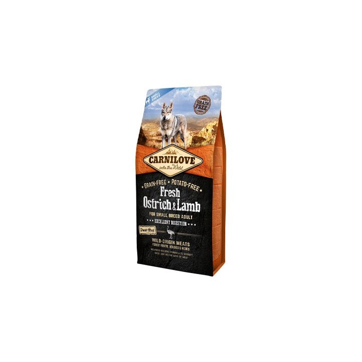 Carnilove Fresh - Strauß & Lamm - Small Breed - 6 kg