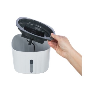 Trixie Trinkbrunnen Flower - Weiß/Grau