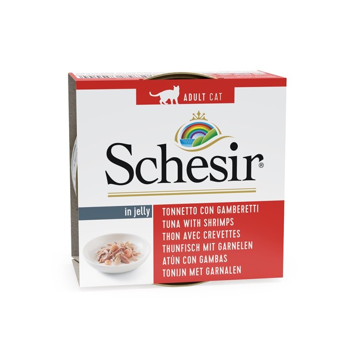Schesir in Gelee 6 x 85 g - Thunfisch mit Garnelen