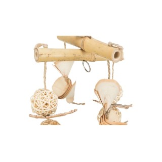 Trixie Nature Vogelspielzeug - Bambus / Rattan / Holz - 31 cm