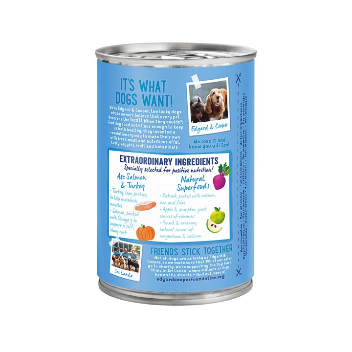 Edgard & Cooper Adult - Lachs & Pute - 6 x 400 g