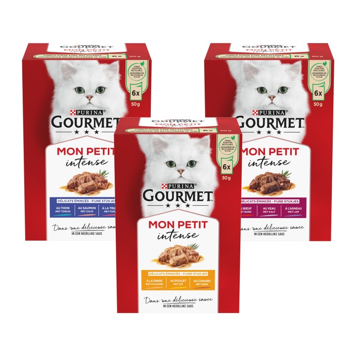 Purina Gourmet Mon Petit - Huhn, Ente & Pute - 6 x 50 g
