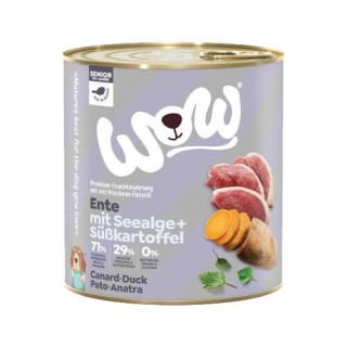 WOW! Hundefutter Senior - Dose - Ente - 6 x 800 g
