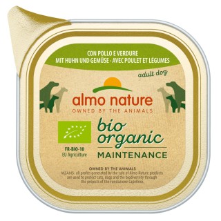 Almo Nature BioOrganic Maintenance 12 x 100 g - mit Bio Huhn & Bio Gemüse