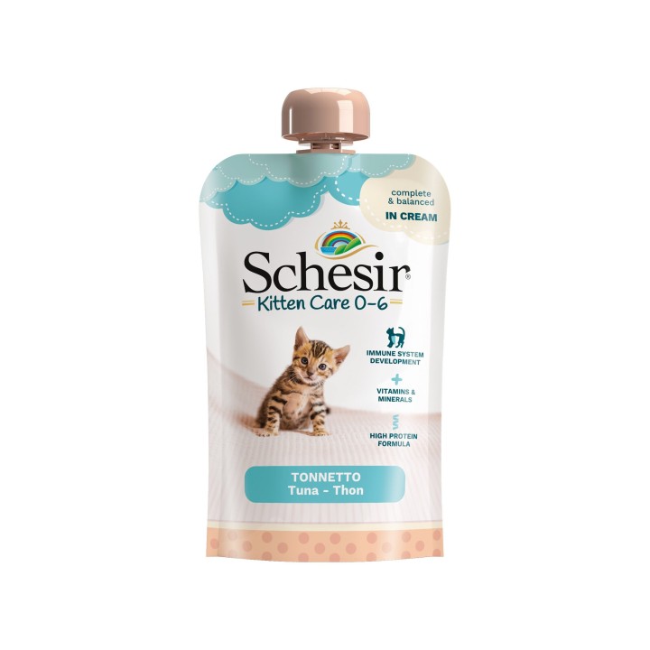 Schesir Kitten Pouch Cream - Thunfisch - 20 x 150 g