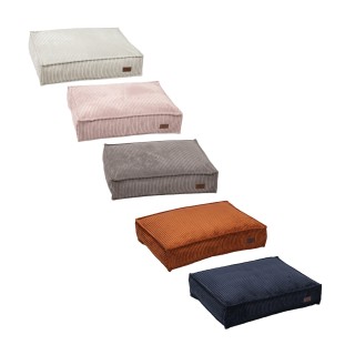 Designed by Lotte Ribbed - Hundekissen - Hellgrau - 70 x 55 x 15 cm