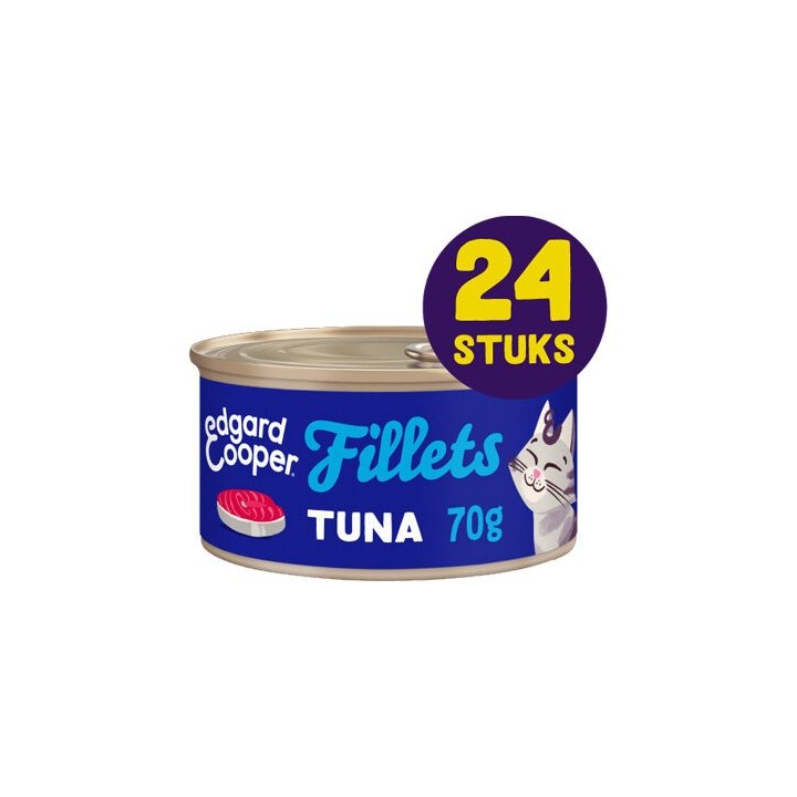Edgard & Cooper - Wild Caught Pacific Tuna Fillets - 24 x 70 g