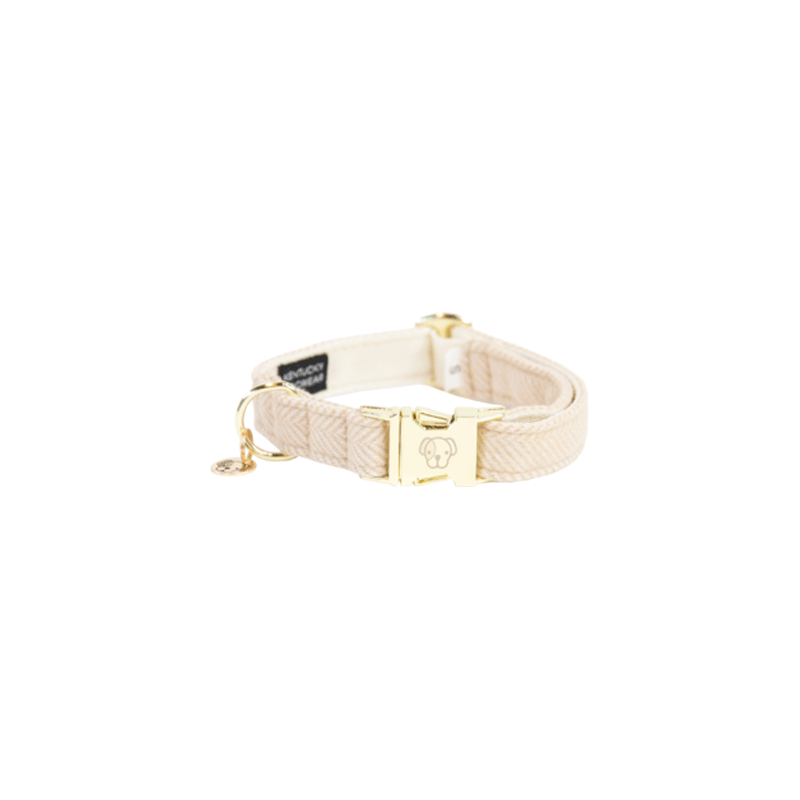 Kentucky Dogwear Hundehalsband - Wool - Beige - XS - 25-38 cm