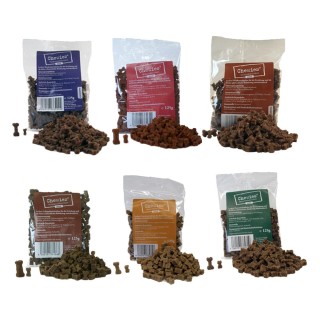 Chewies Mini Knöchelchen Mixpaket 6 Sorten - 6 x 125 g