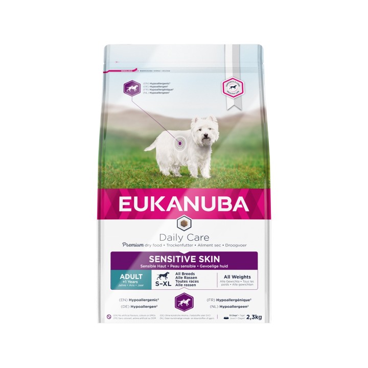 Eukanuba Sensitive Skin - Daily Care - Hund - 2 x 12 kg