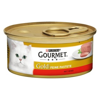 Sparpaket Gourmet Gold Feine Pastete 24 x 85 g - Mixpaket (Huhn & Rind)