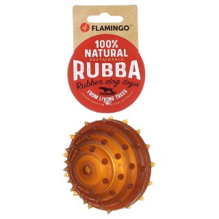 Flamingo Gummiball mit Stacheln Rubba - Ø 9 x H 7 cm