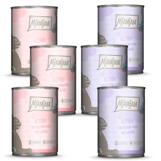 Probierpaket MjAMjAM Kitten 6 x 400 g - Mixpaket (2 Sorten)