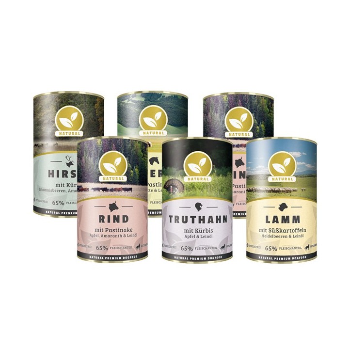 Natural | Probe-Paket Hund | 6 x 400 g