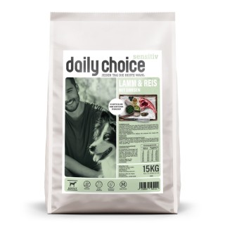 daily choice | Lamm und Reis mit Erbsen | Sensitiv | 15 kg