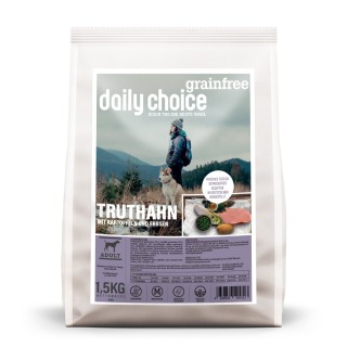 daily choice | Truthahn mit Kartoffeln und Erbsen | Grainfree | 1,5 kg