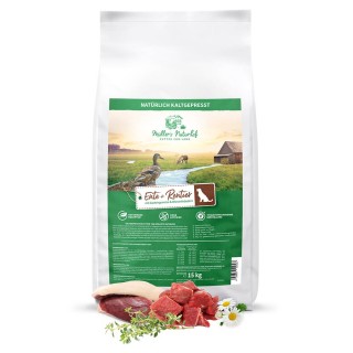 Müller’s Naturhof | Ente und Rentier | Getreidefrei | 2 x 15 kg