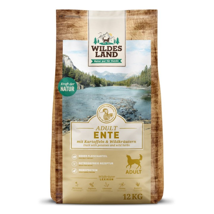 Wildes Land | Ente mit Kartoffel | Classic Adult | 2 x 12 kg