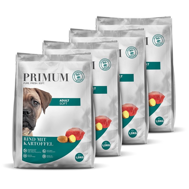 Primum | Rind mit Kartoffel | Soft Adult | 4 x 1,5 kg
