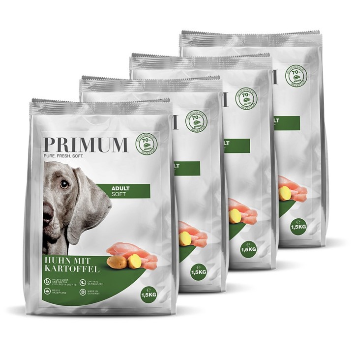 Primum | Huhn mit Kartoffel | Soft Adult | 4 x 1,5 kg